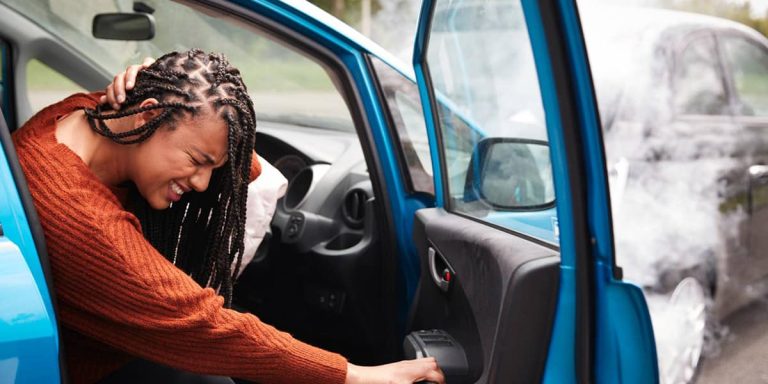 Driver injured in rear-end collision