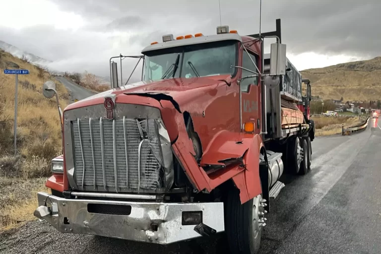 Driver injured when dump truck makes illegal turn
