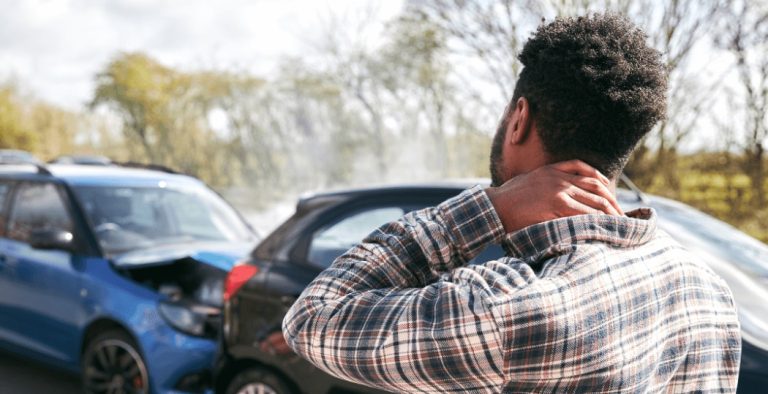 Driver suffers eye injury in rear-end collision